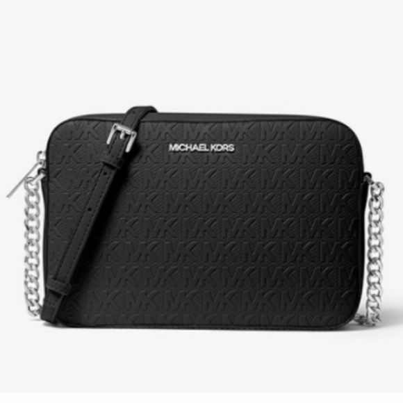 Michael Kors Black debossed leather crossbody bag - Picture 10 of 13